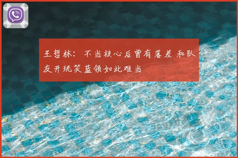 王哲林：不当核心后曾有落差 和队友开玩笑蓝领如此难当